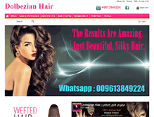 Tablet Screenshot of dolbezianhair.com